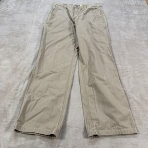 Mountain Khakis Teton Twill Pants Men 34x34 Khaki Tan Relaxed Fit Cotton Utility